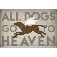 All Dogs Go to Heaven II -Paper Art-50"x34"