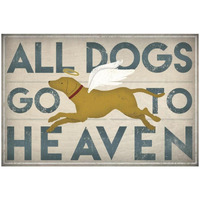 All Dogs Go to Heaven III -Paper Art-20"x14"