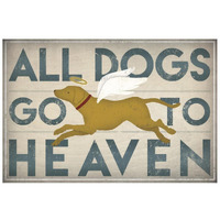 All Dogs Go to Heaven III -Paper Art-26&quotx18"