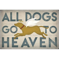 All Dogs Go to Heaven III -Paper Art-50&quotx34"