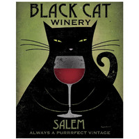 Black Cat Winery Salem -Paper Art-22&quotx26"