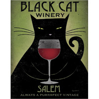 Black Cat Winery Salem -Paper Art-30&quotx37"