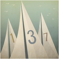 Sails VII -Paper Art-32"x32"