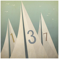 Sails VII -Paper Art-42"x42"