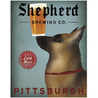 Shepard Brewing Co Pittsburg -Paper Art-18"x22"