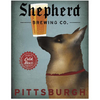 Shepard Brewing Co Pittsburg -Paper Art-22"x26"