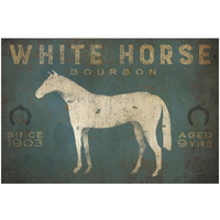 White Horse No Kentucky -Paper Art-26"x18"