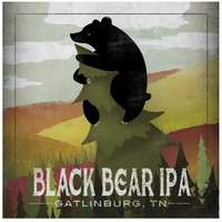 Leaf Peeper Black Bear IPA -Paper Art-26"x26"