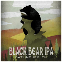 Leaf Peeper Black Bear IPA -Paper Art-42"x42"