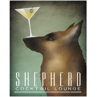 Shepherd Martini -Paper Art-18"x22"