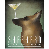 Shepherd Martini -Paper Art-22"x26"