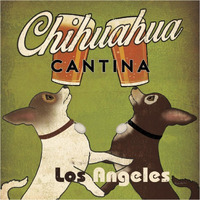 Double Chihuahua Crop Los Angeles -Paper Art-38&quotx38"