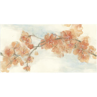 Peach Blossoms II -Paper Art-62"x32"