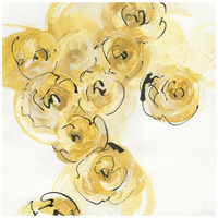 Yellow Roses Anew I -Paper Art-20"x20"