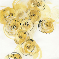 Yellow Roses Anew I -Paper Art-32"x32"