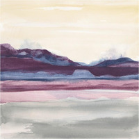 Purple Rock Dawn II -Paper Art-38"x38"