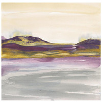 Purple Rock Dawn I Gold -Paper Art-26"x26"