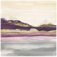 Purple Rock Dawn II Gold -Paper Art-20"x20"