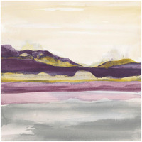 Purple Rock Dawn II Gold -Paper Art-32"x32"