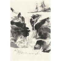 Sumi Waterfall V -Paper Art-26"x38"