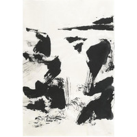 Sumi Waterfall VI -Paper Art-14"x20"