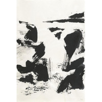 Sumi Waterfall VI -Paper Art-26"x38"