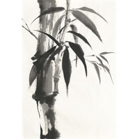 Sumi Bamboo -Paper Art-26"x38"