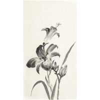 Sumi Daylily I -Paper Art-25.76"x46"