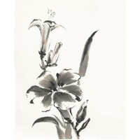 Sumi Daylily III -Paper Art-18&quotx22"