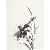 Sumi Daylily IV -Paper Art-14"x18"