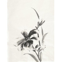 Sumi Daylily IV -Paper Art-38"x50"