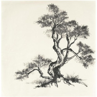 Sumi Tree I -Paper Art-32"x32"