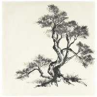 Sumi Tree I -Paper Art-42&quotx42"