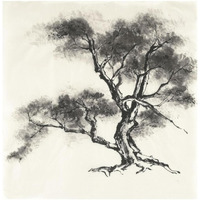 Sumi Tree II -Paper Art-26"x26"