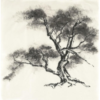 Sumi Tree II -Paper Art-38&quotx38"