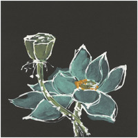 Lotus on Black I -Paper Art-26"x26"