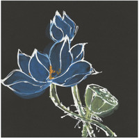 Lotus on Black VII -Paper Art-42"x42"