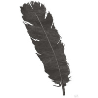 Black Feather V -Paper Art-18"x26"