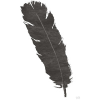 Black Feather V -Paper Art-34"x50"