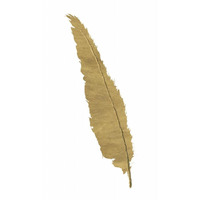 Pure Gold Feather VI -Paper Art-14"x20"