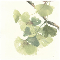 Gingko Leaves II Light -Paper Art-26"x26"