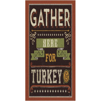 Give Thanks I -Paper Art-32"x62"