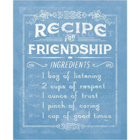 Life Recipes III Blue -Paper Art-30"x37"