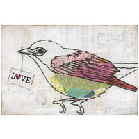 Love Birds IV Love -Paper Art-20"x14"