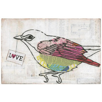 Love Birds IV Love -Paper Art-26"x18"