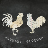 Le Coq Cameo Sq no Words -Paper Art-38"x38"