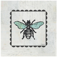 Bee Stamp -Paper Art-20"x20"