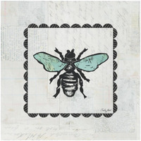 Bee Stamp -Paper Art-26"x26"