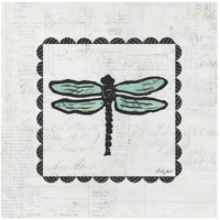 Dragonfly Stamp -Paper Art-26"x26"