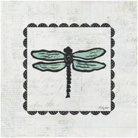 Dragonfly Stamp -Paper Art-32"x32"